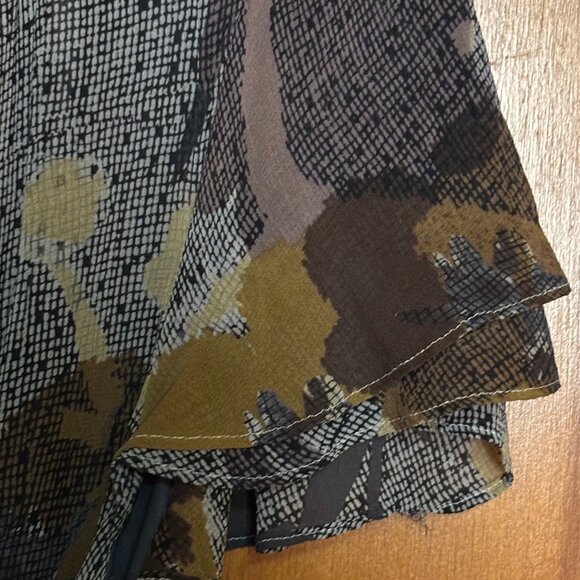 Anthropologie Maeve Autumn Colors Draped Dress Size 12 - Picture 10 of 12